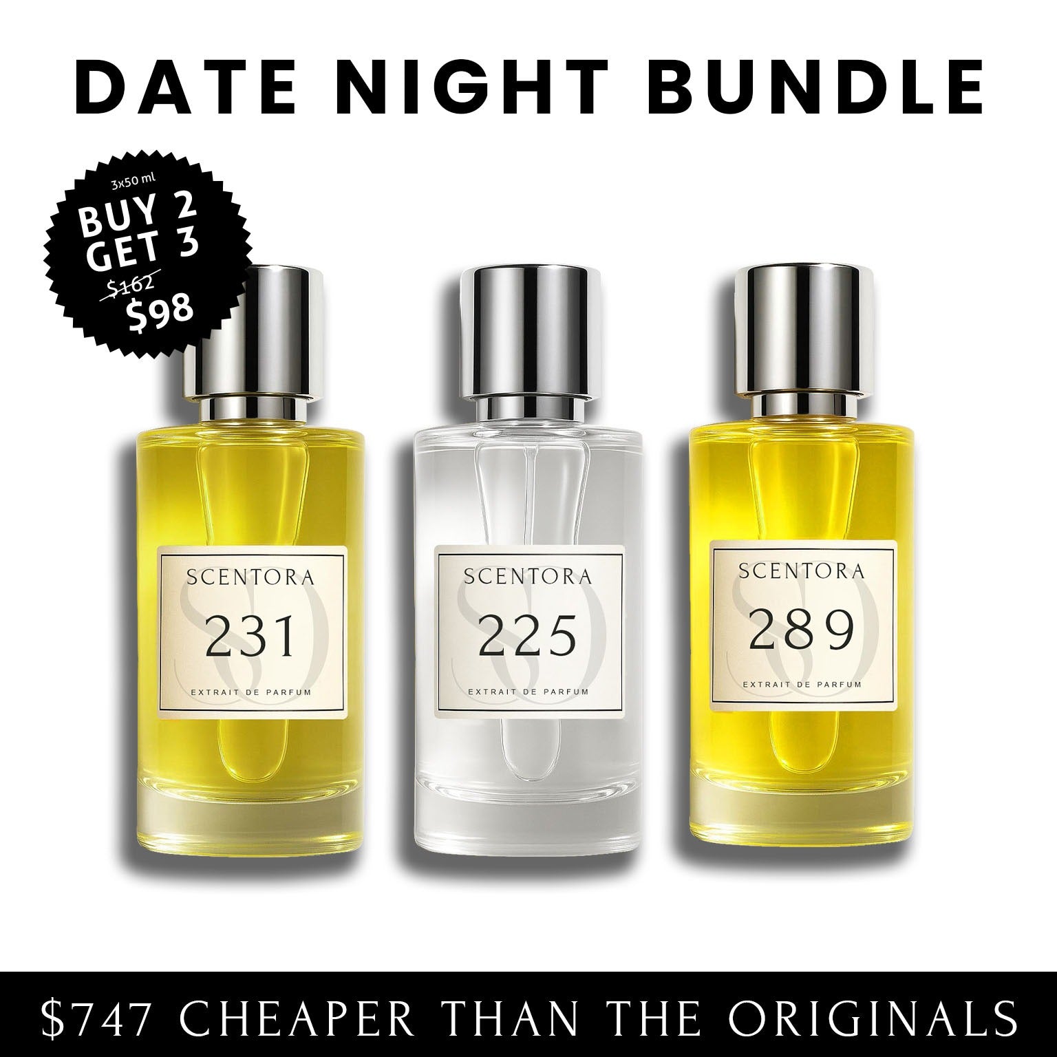 Date Night Bundle - inspired by naxos, baccarat rouge, side effect