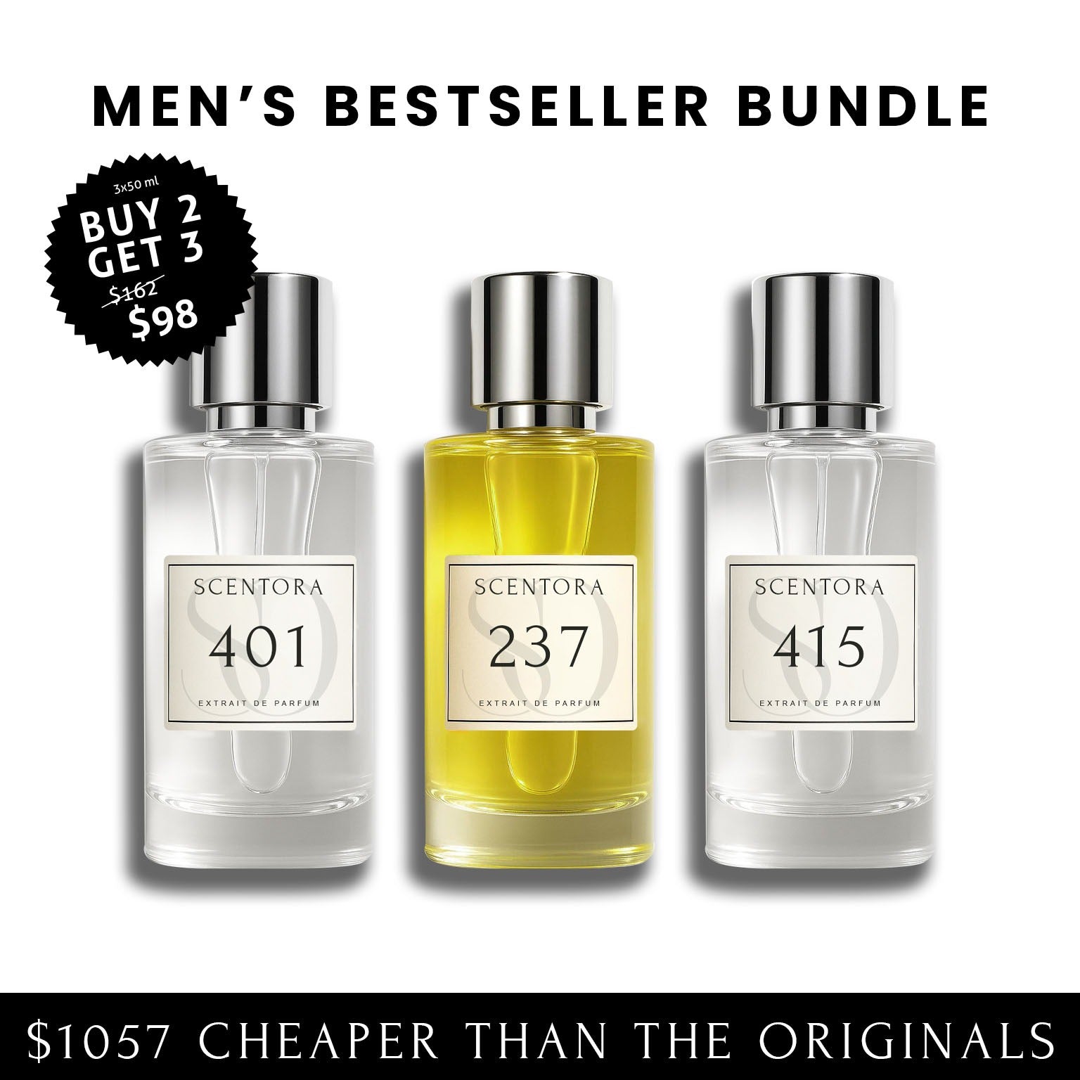 Men's Bestseller Bundle - inspired by ombre nomade, aventus, reflection man